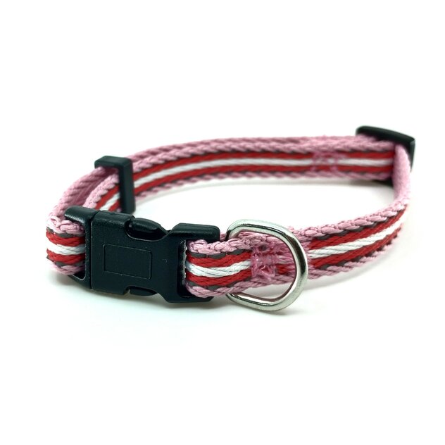 obojok s pruhom červený 1 cm-